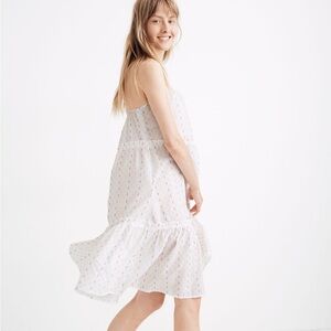 Madewell Tiered Cover-Up Dress in Rainbow Clipdot